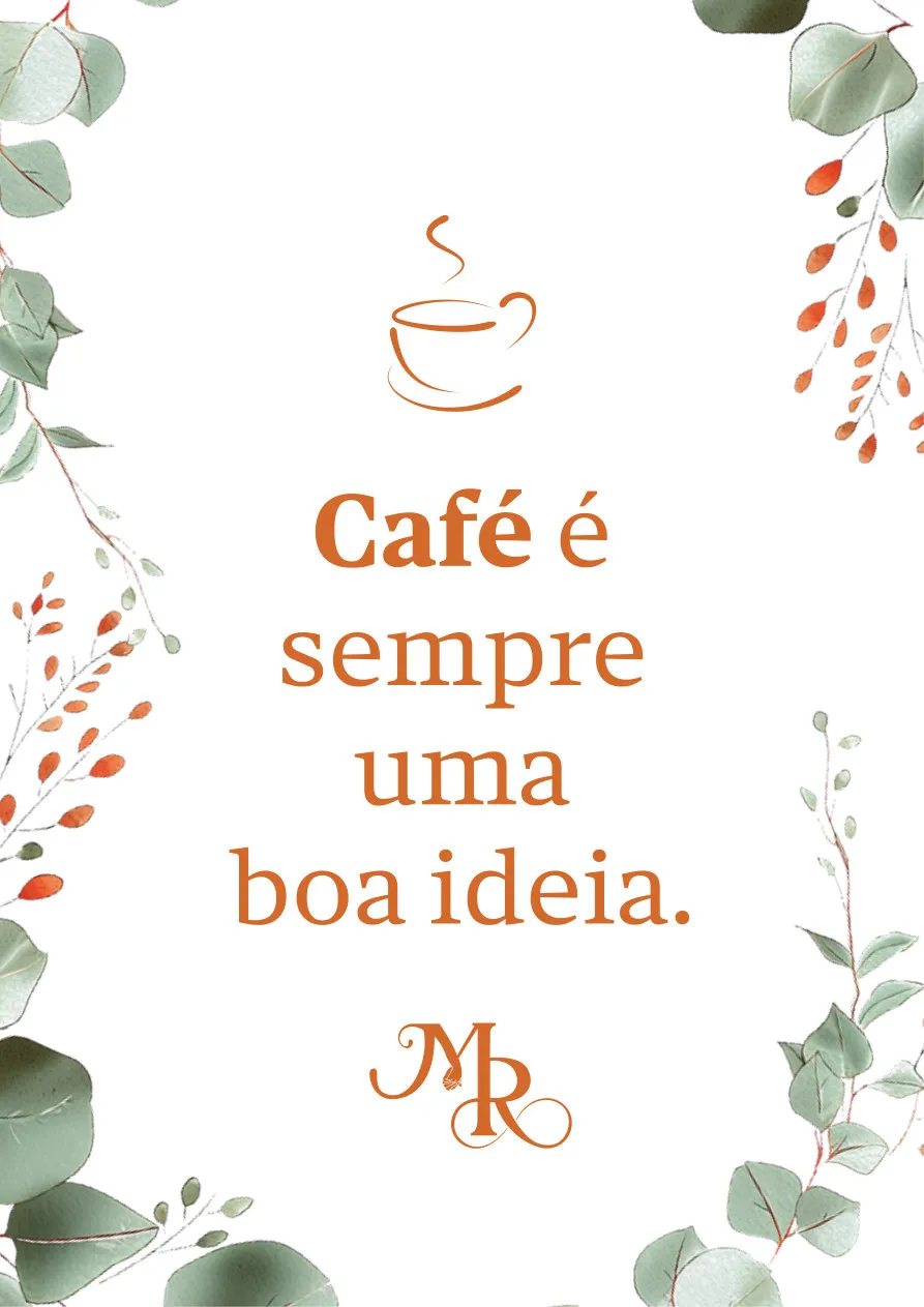 Placa do café