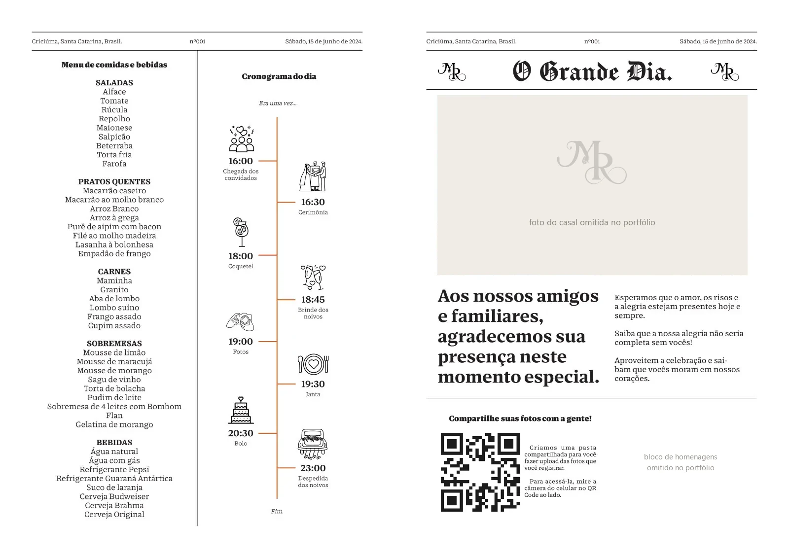 Jornal do casamento